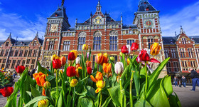 Amsterdam in the Spring with Tulips 2017
